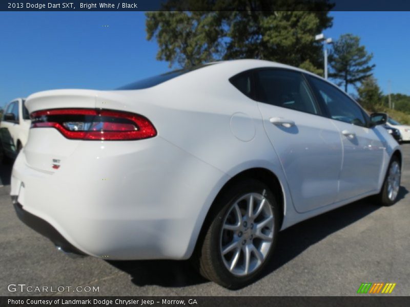 Bright White / Black 2013 Dodge Dart SXT