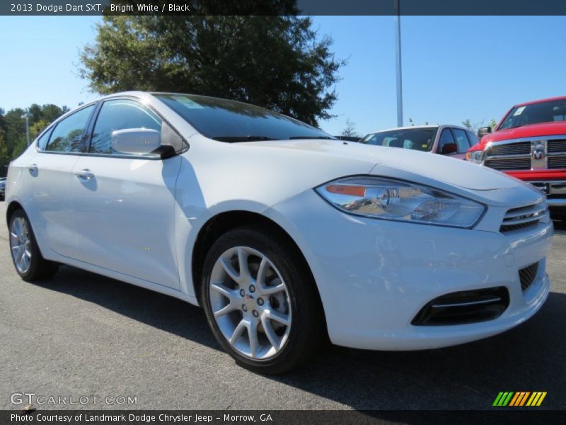 Bright White / Black 2013 Dodge Dart SXT