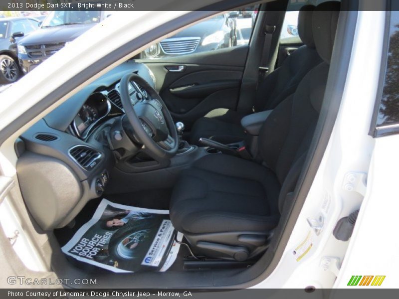 Bright White / Black 2013 Dodge Dart SXT