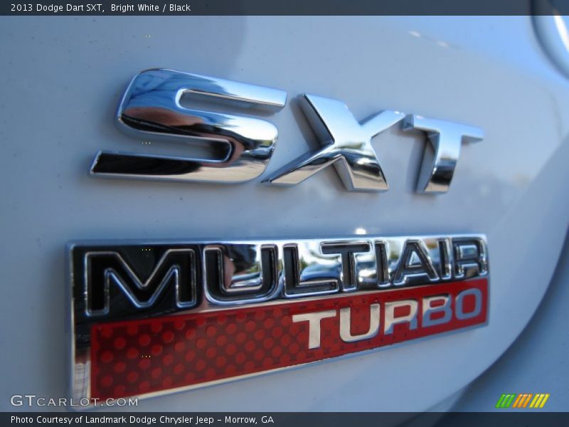 Bright White / Black 2013 Dodge Dart SXT