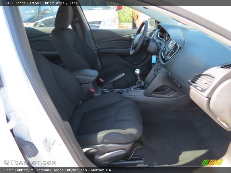 Bright White / Black 2013 Dodge Dart SXT