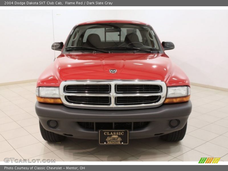 Flame Red / Dark Slate Gray 2004 Dodge Dakota SXT Club Cab