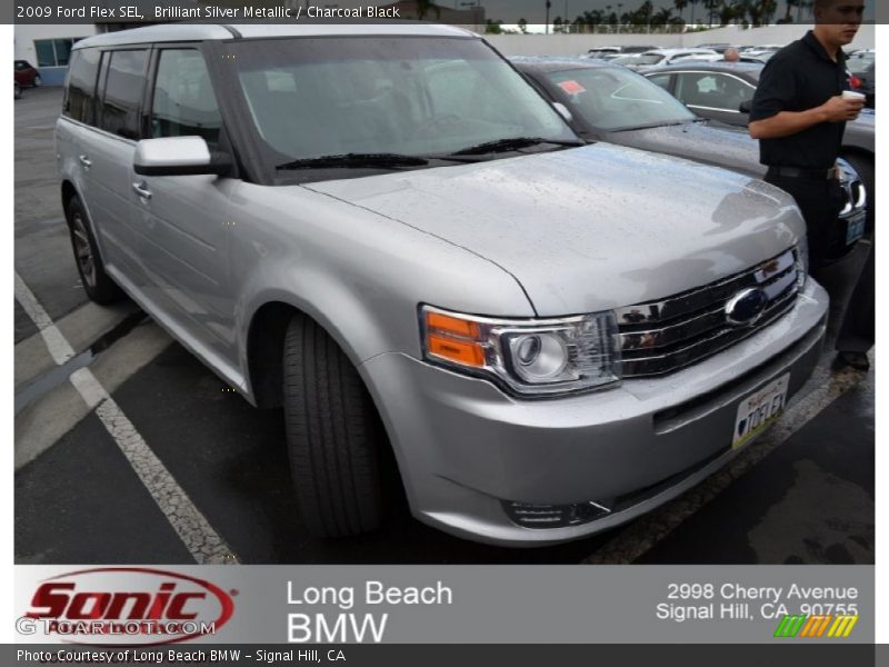 Brilliant Silver Metallic / Charcoal Black 2009 Ford Flex SEL