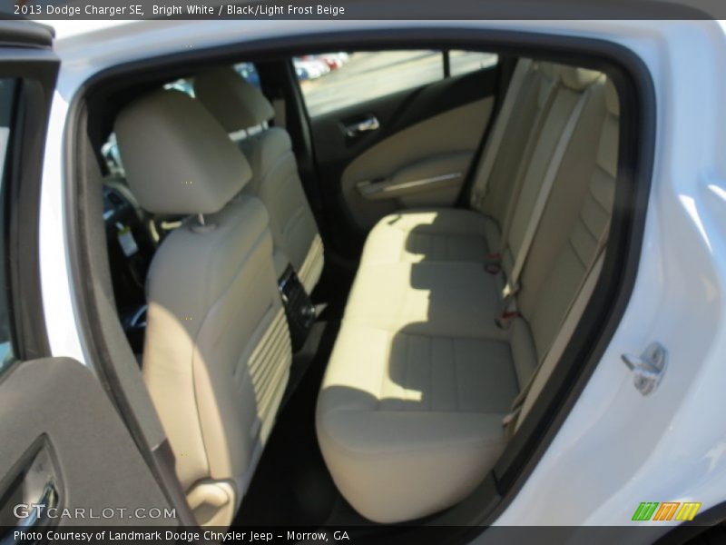 Bright White / Black/Light Frost Beige 2013 Dodge Charger SE