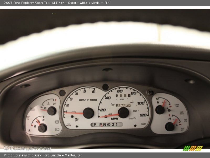 Oxford White / Medium Flint 2003 Ford Explorer Sport Trac XLT 4x4