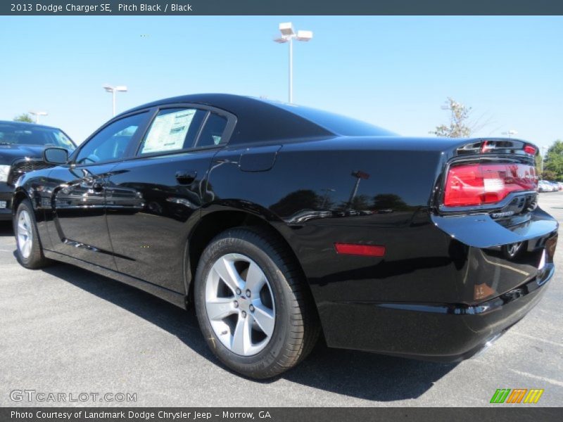 Pitch Black / Black 2013 Dodge Charger SE