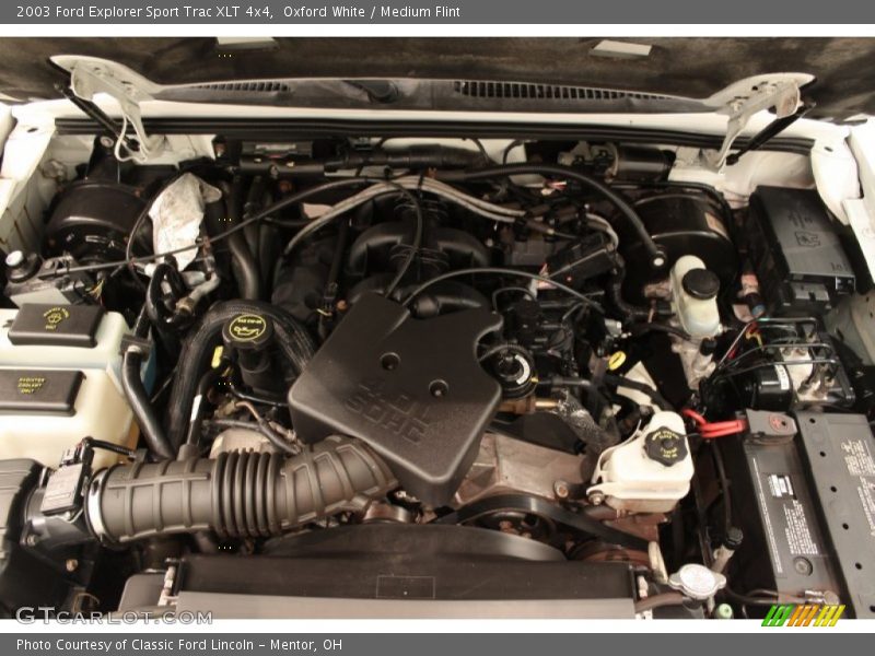 Oxford White / Medium Flint 2003 Ford Explorer Sport Trac XLT 4x4