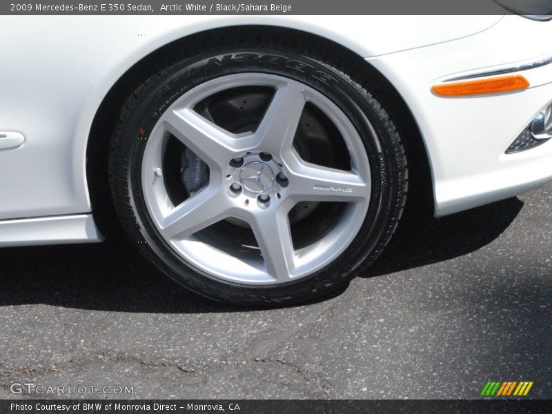 Arctic White / Black/Sahara Beige 2009 Mercedes-Benz E 350 Sedan