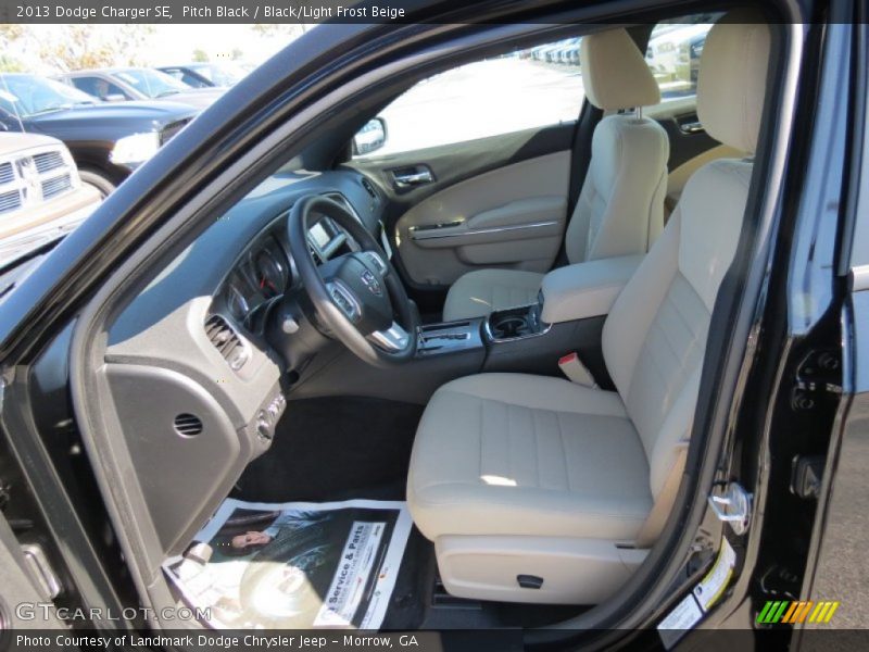 Pitch Black / Black/Light Frost Beige 2013 Dodge Charger SE