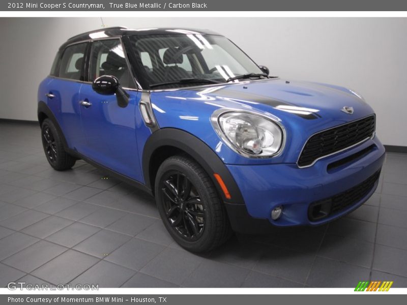 True Blue Metallic / Carbon Black 2012 Mini Cooper S Countryman