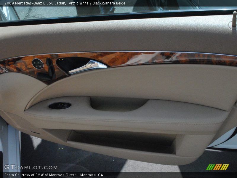 Arctic White / Black/Sahara Beige 2009 Mercedes-Benz E 350 Sedan