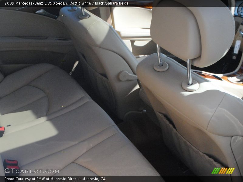 Arctic White / Black/Sahara Beige 2009 Mercedes-Benz E 350 Sedan