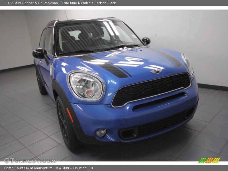 True Blue Metallic / Carbon Black 2012 Mini Cooper S Countryman