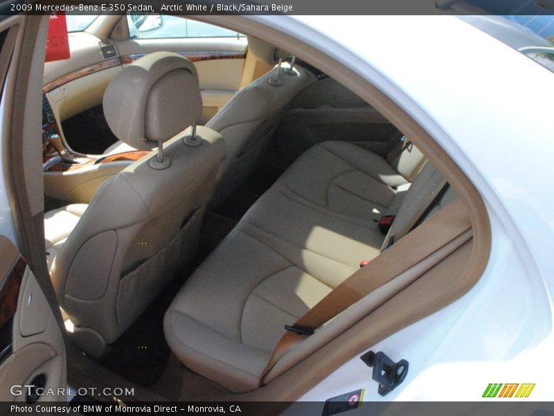 Arctic White / Black/Sahara Beige 2009 Mercedes-Benz E 350 Sedan