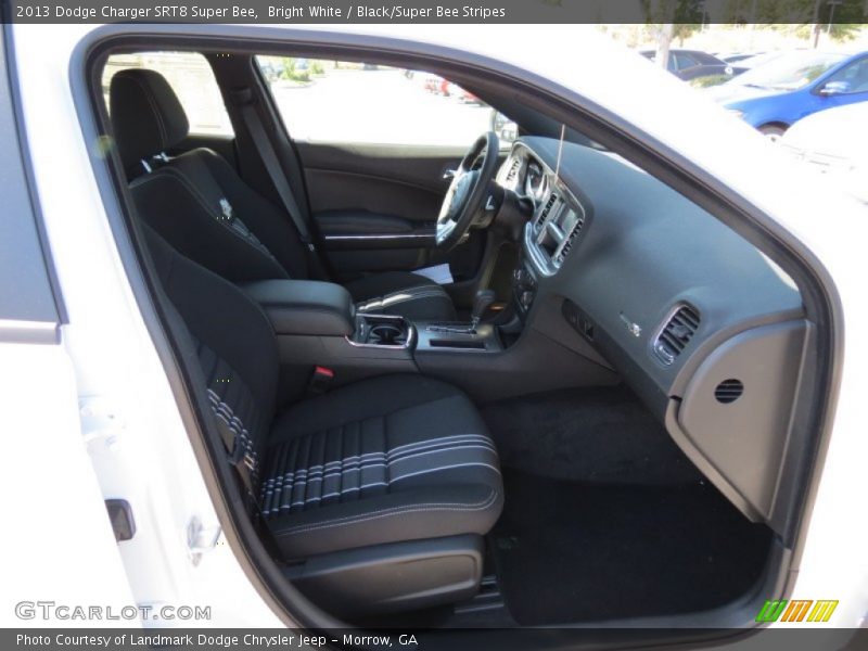 Bright White / Black/Super Bee Stripes 2013 Dodge Charger SRT8 Super Bee