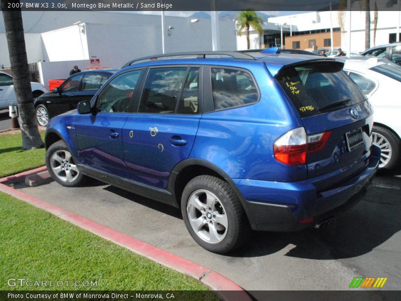  2007 X3 3.0si Montego Blue Metallic