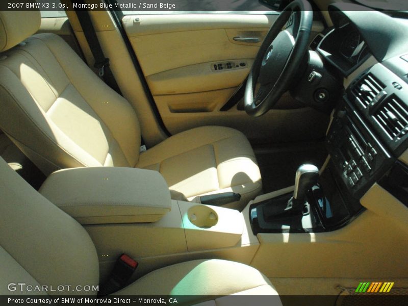Montego Blue Metallic / Sand Beige 2007 BMW X3 3.0si