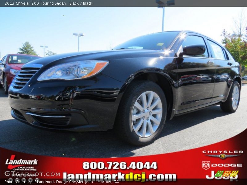 Black / Black 2013 Chrysler 200 Touring Sedan