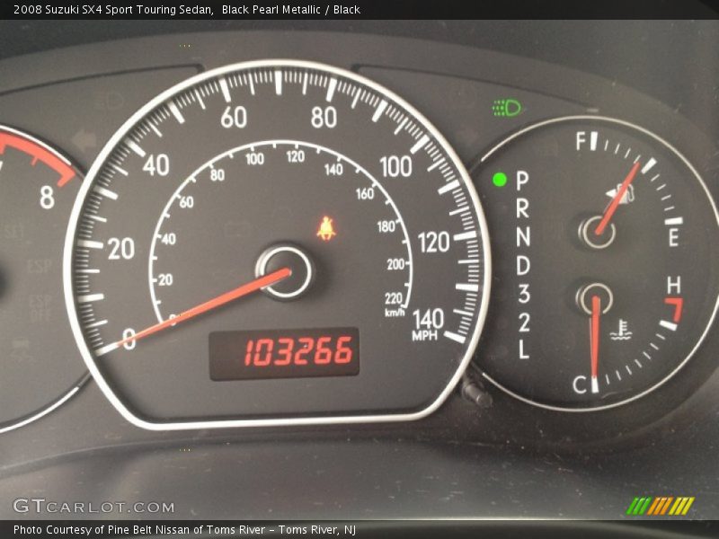 Black Pearl Metallic / Black 2008 Suzuki SX4 Sport Touring Sedan