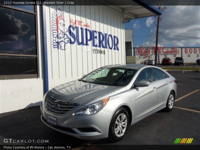 Radiant Silver / Gray 2012 Hyundai Sonata GLS