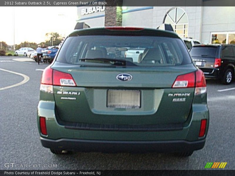Cypress Green Pearl / Off Black 2012 Subaru Outback 2.5i