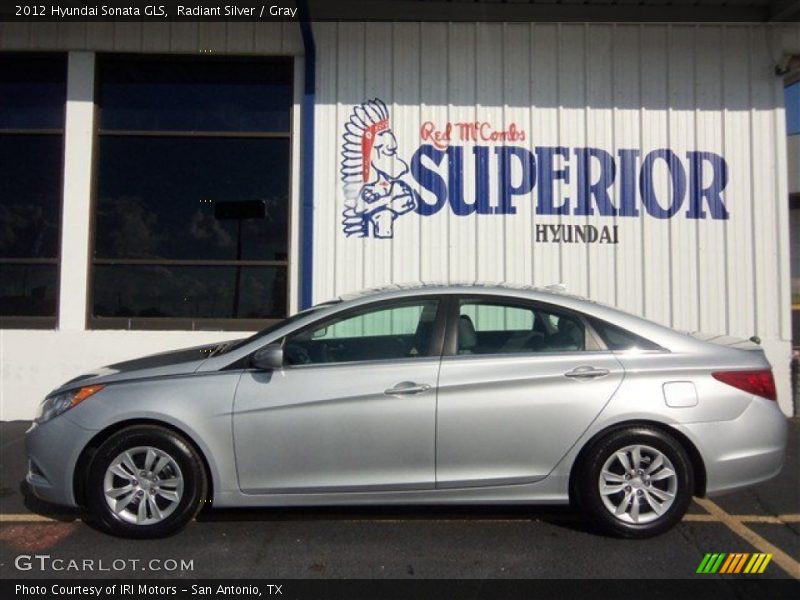Radiant Silver / Gray 2012 Hyundai Sonata GLS
