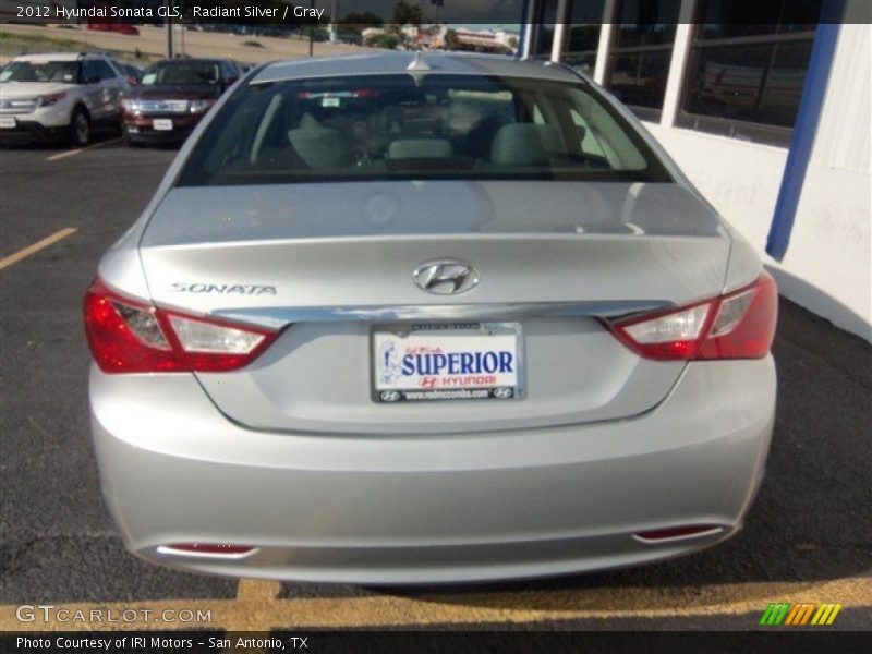 Radiant Silver / Gray 2012 Hyundai Sonata GLS