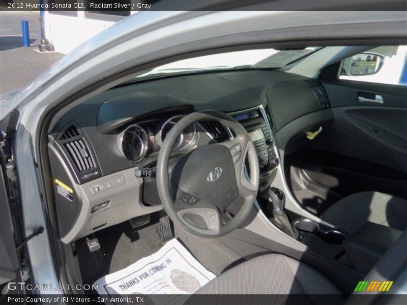 Radiant Silver / Gray 2012 Hyundai Sonata GLS
