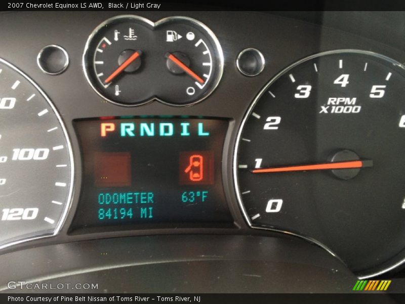Black / Light Gray 2007 Chevrolet Equinox LS AWD