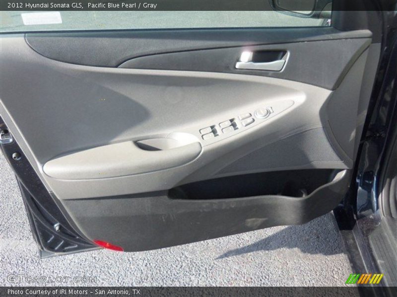 Pacific Blue Pearl / Gray 2012 Hyundai Sonata GLS
