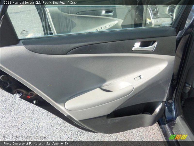 Pacific Blue Pearl / Gray 2012 Hyundai Sonata GLS