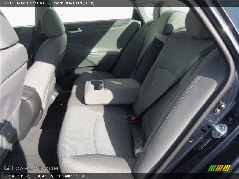 Pacific Blue Pearl / Gray 2012 Hyundai Sonata GLS