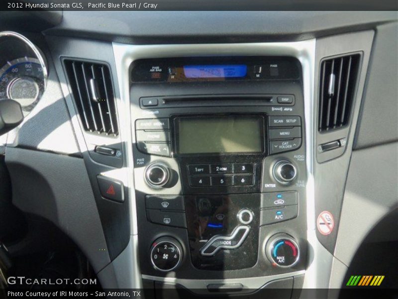 Pacific Blue Pearl / Gray 2012 Hyundai Sonata GLS