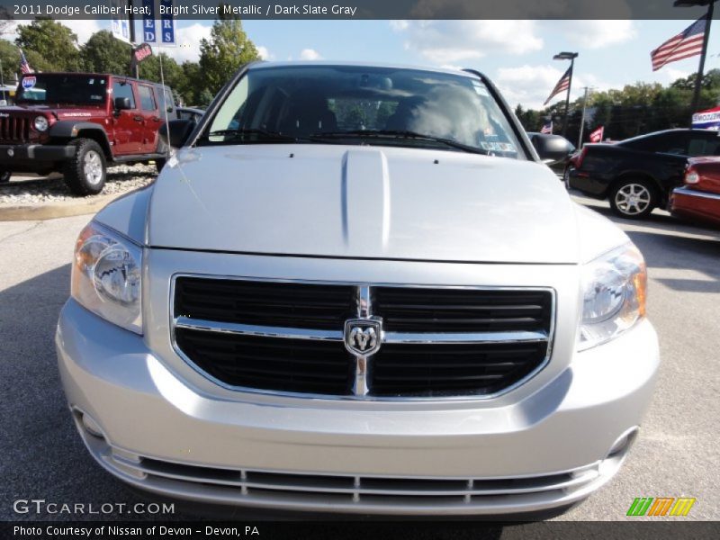 Bright Silver Metallic / Dark Slate Gray 2011 Dodge Caliber Heat