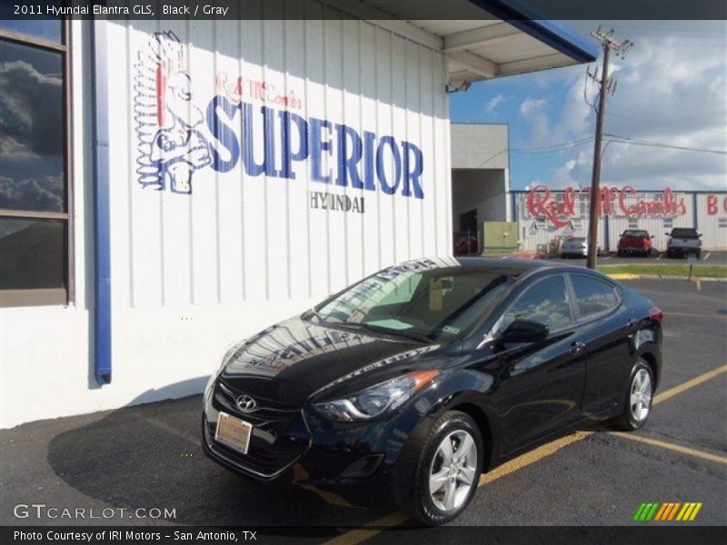 Black / Gray 2011 Hyundai Elantra GLS