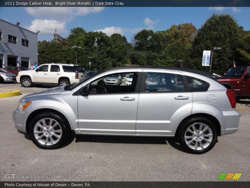 Bright Silver Metallic / Dark Slate Gray 2011 Dodge Caliber Heat