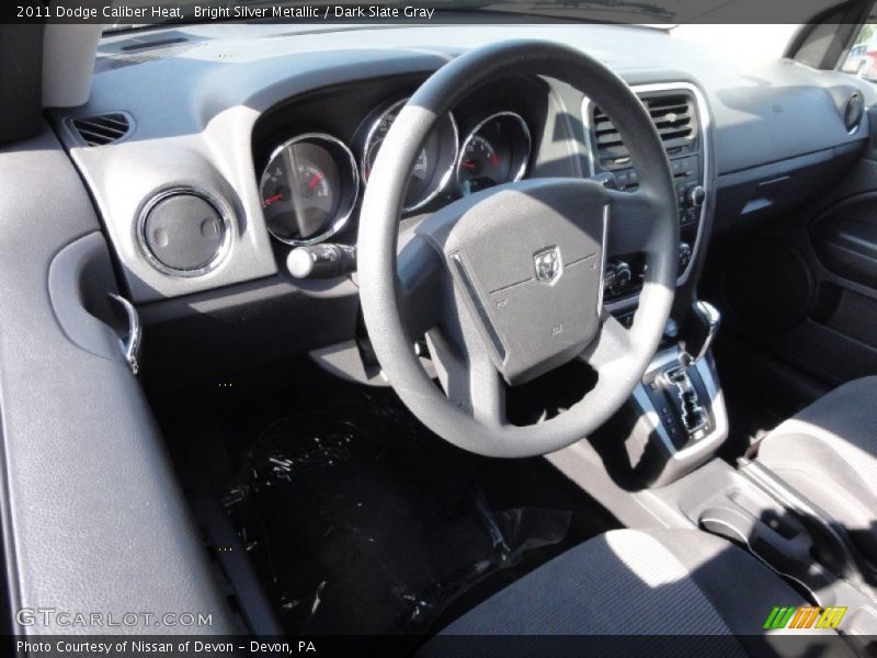 Bright Silver Metallic / Dark Slate Gray 2011 Dodge Caliber Heat