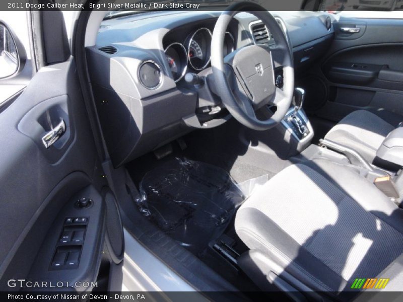 Bright Silver Metallic / Dark Slate Gray 2011 Dodge Caliber Heat