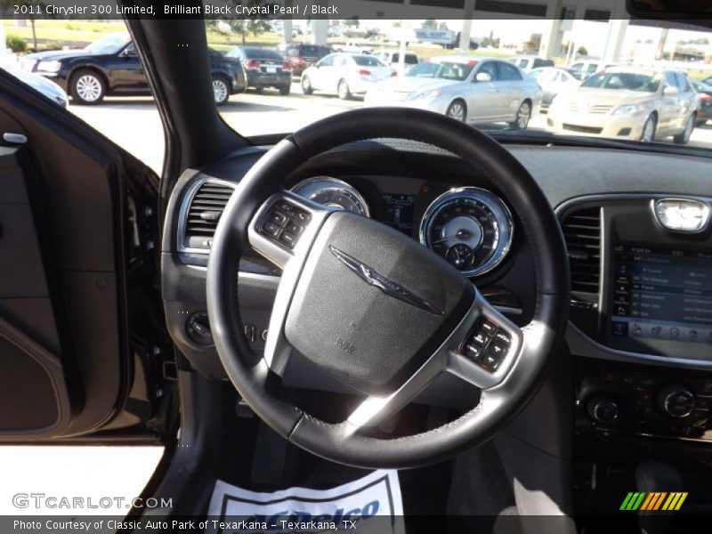 Brilliant Black Crystal Pearl / Black 2011 Chrysler 300 Limited