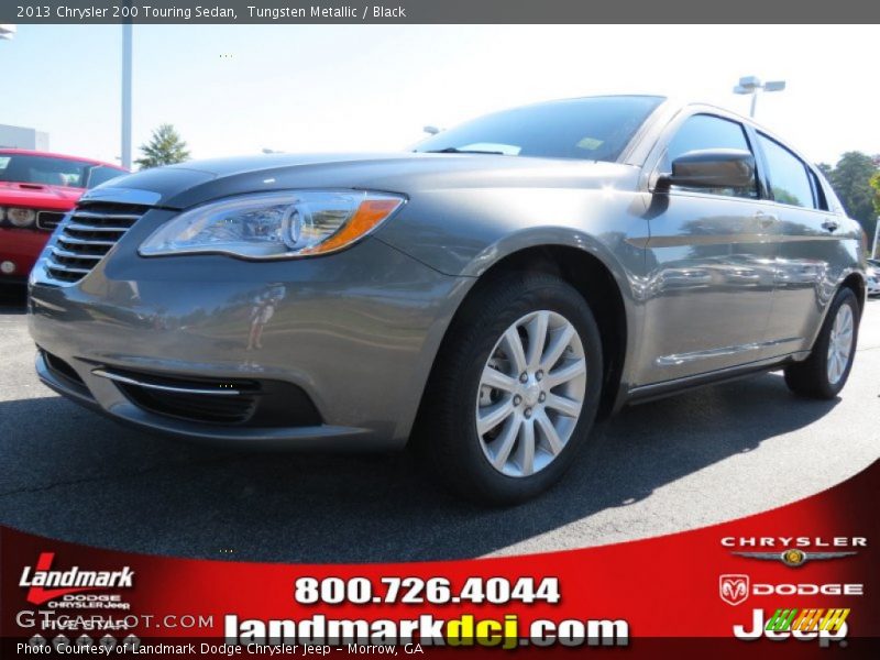 Tungsten Metallic / Black 2013 Chrysler 200 Touring Sedan