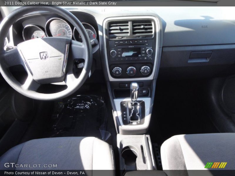 Bright Silver Metallic / Dark Slate Gray 2011 Dodge Caliber Heat