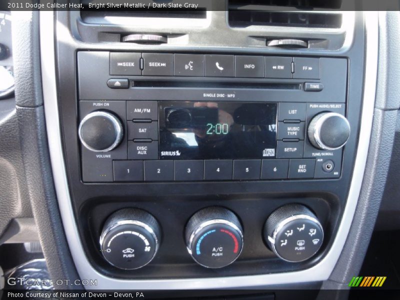 Bright Silver Metallic / Dark Slate Gray 2011 Dodge Caliber Heat