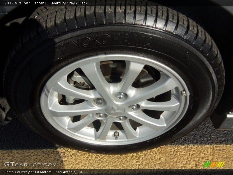 Mercury Gray / Black 2012 Mitsubishi Lancer ES