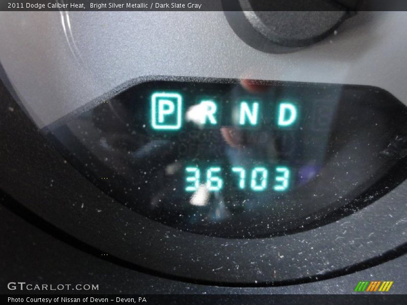 Bright Silver Metallic / Dark Slate Gray 2011 Dodge Caliber Heat