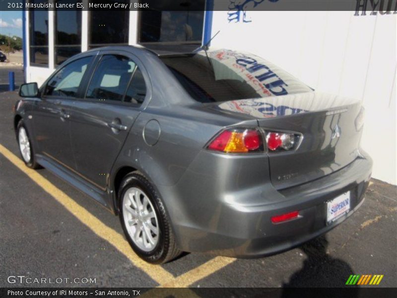 Mercury Gray / Black 2012 Mitsubishi Lancer ES