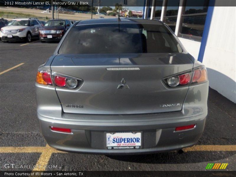 Mercury Gray / Black 2012 Mitsubishi Lancer ES