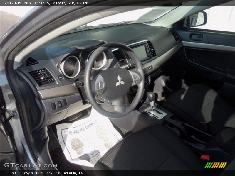 Mercury Gray / Black 2012 Mitsubishi Lancer ES