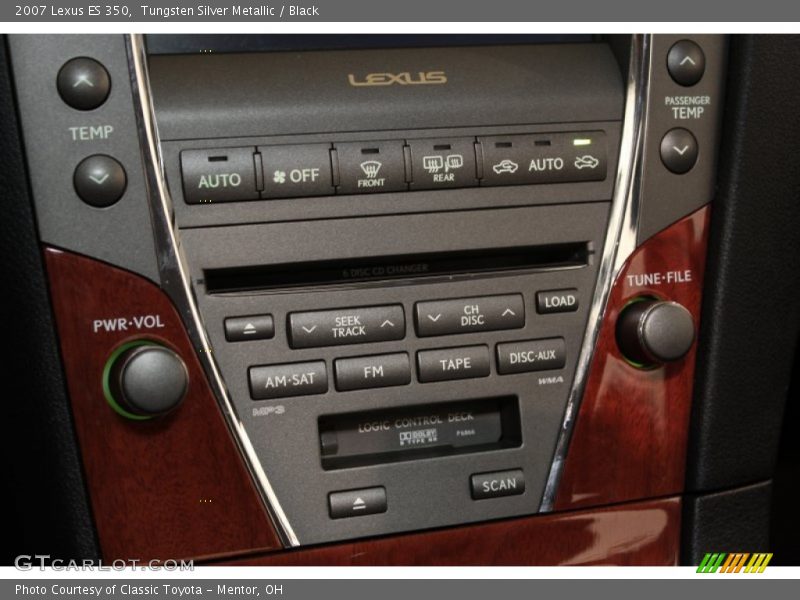 Tungsten Silver Metallic / Black 2007 Lexus ES 350