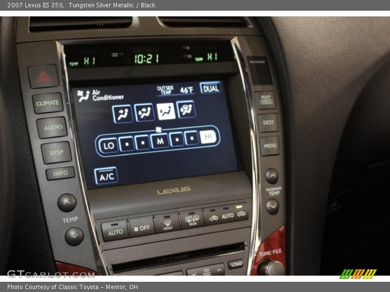 Tungsten Silver Metallic / Black 2007 Lexus ES 350