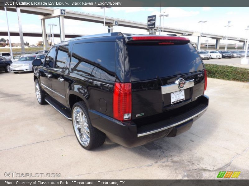 Black Raven / Ebony/Ebony 2011 Cadillac Escalade ESV Luxury